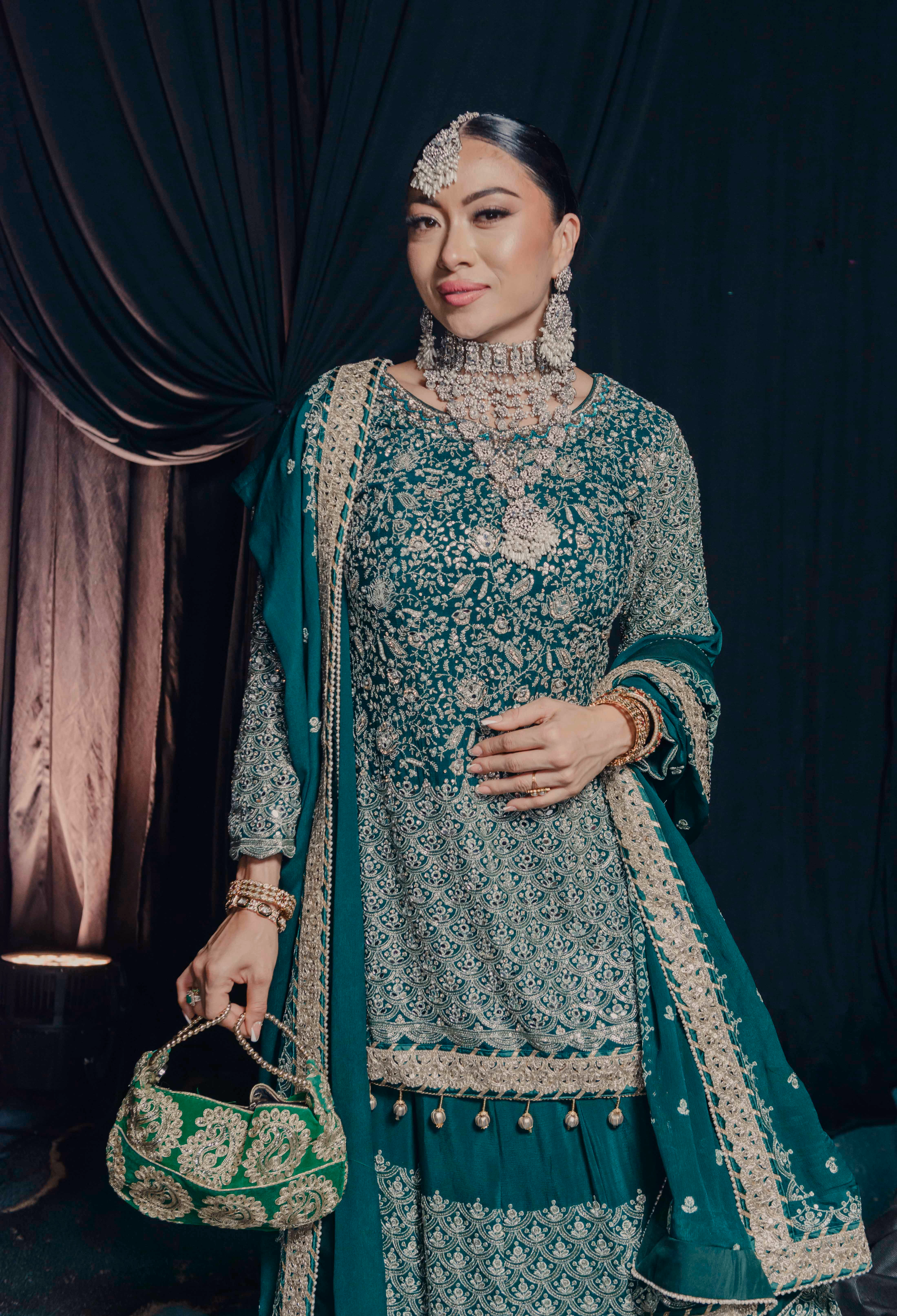 Wedding celebration at night