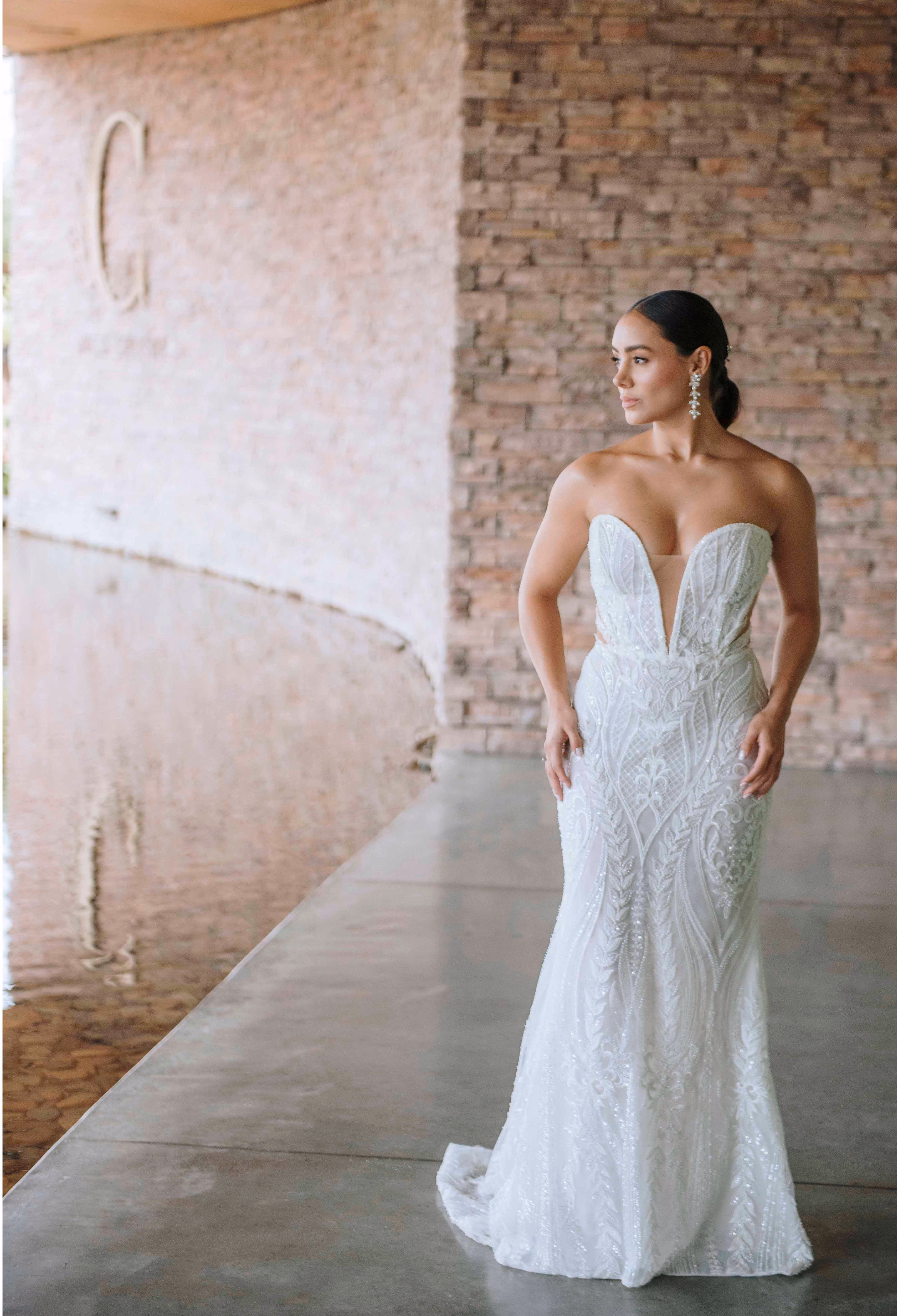 Bride in a contemporary editorial portrait